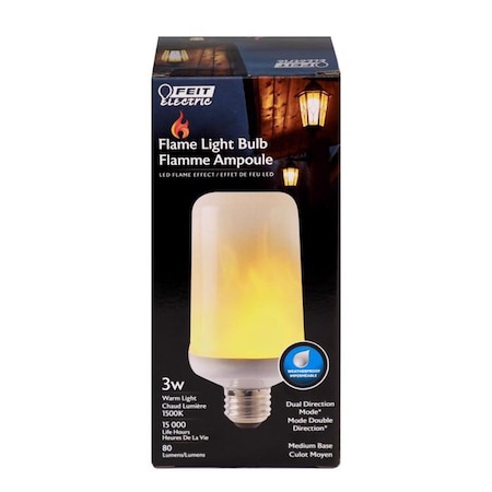 Feit Electric Feit Flame Bulb S6 E26 (Medium) LED Bulb Warm Candle Light 30 Watt Equivalence 1 pk C/FLAME2/LED