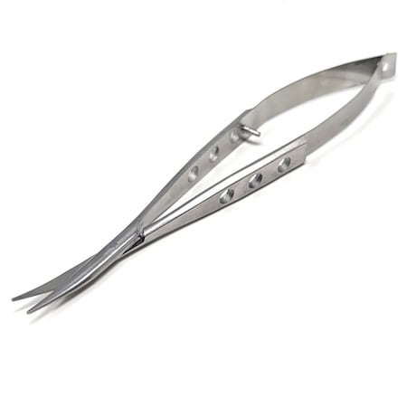 A2Z Scilab Micro-Tip Lab Scissors Squeeze Action 4.5 Inch Stainless Steel Shears, Curved A2Z-ZR1109