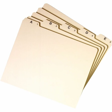 Smead Filing Guides with Alphabetic Indexing, Manila, 5PK SMD50176