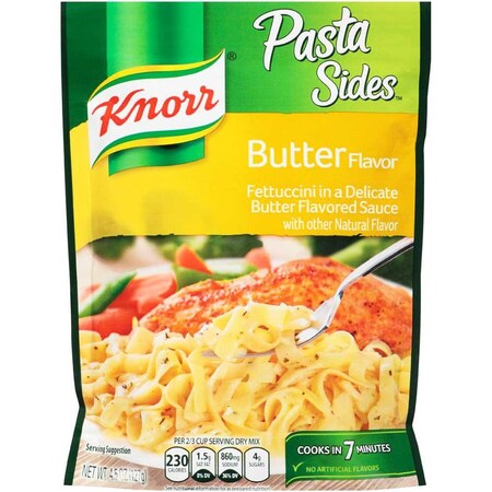 Knorr Professional Knorr Pasta Sides Butter Fettuccini Meal, 4.5 Fluid Ounce, 8PK 58697