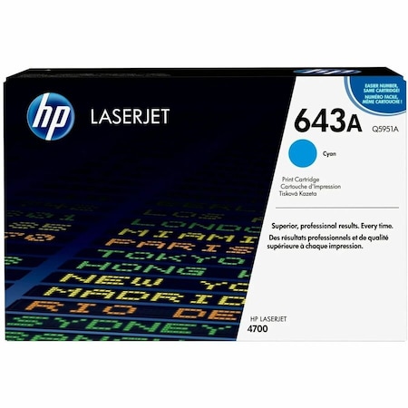 Hp Toner Cartridge, Cyan Q5951A