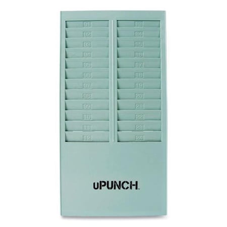 Workwell Time Card Rack - 24 Pockets - Gray PPZHNTCR24