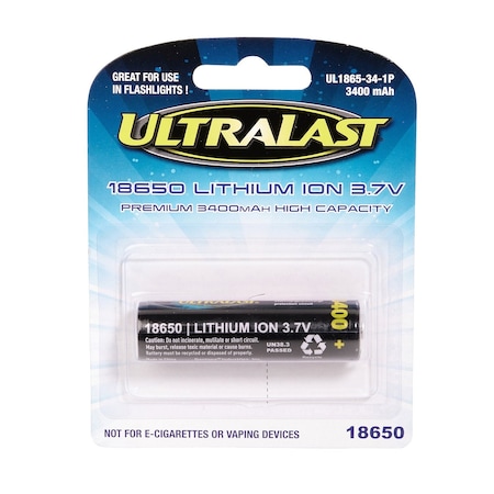 Ultralast Rechargeable Battery UL1865-34-1P