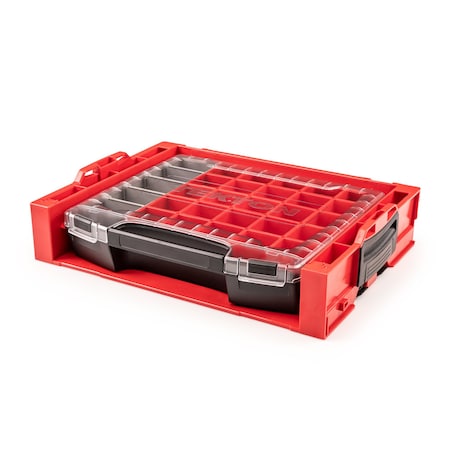 Tekton Lidded Drawer i-BOXX with 26-Piece Organizer Bin Set in Stacking Drawer Rack OLB94024