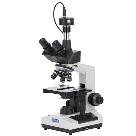 Amscope OMAX M837L Trinocular Lab Compound Microscope 40X-2500X w/LED Illumination + 10MP USB 3.0 Digital C M837ZL-C100U3