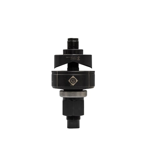 Greenlee 4 Piece Knockout Punch Set, 10 ga Mild Steel or 12 ga Stainless Steel K3BB-3