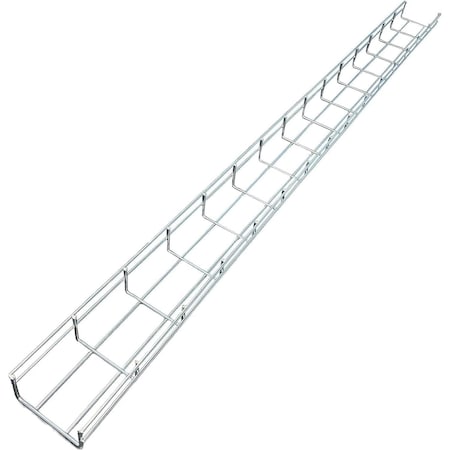 Kable Kontrol Stainless Steel Wire Mesh Cable Tray - 2 in W x 2 in D x 10 ft L, 36PK KK-2X2X10-304SS-36