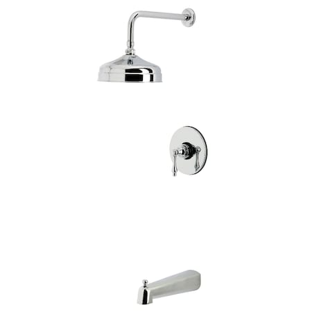 Kingston Brass Single-Handle Pressure Balanced Tub and Shower Faucet, Polished Chrome KB6331AL