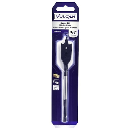 Vulcan 277901OR Spade Drill Bit, 3/4 in Dia, Hex Shank PTA250406/277901O
