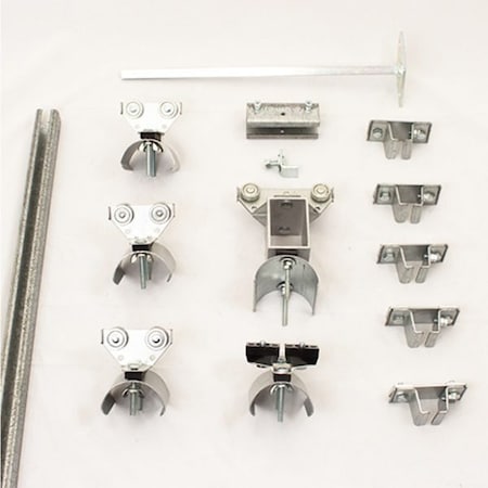 Kh Industries Festoon System, C-Track For 20ft Travel, Flat Cable System (2.13inW X 1.38inH) FTCT-FL-KIT20