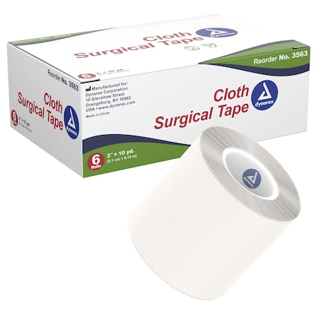 Dynarex Cloth Surgical Tape, 2"x10 Yards, 72PK 3563