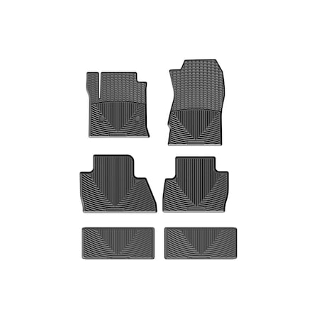 Weathertech Black, Front, Rear, and Rear All Weather Floor Mats W309-W324-W264