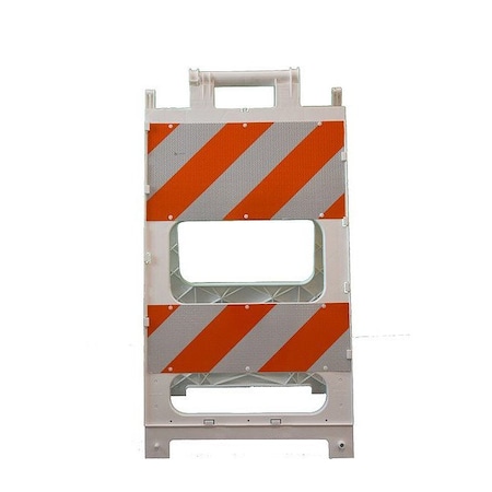 Plastx TrafficBarricade, White, 24-1/2inW 97-01-502-08