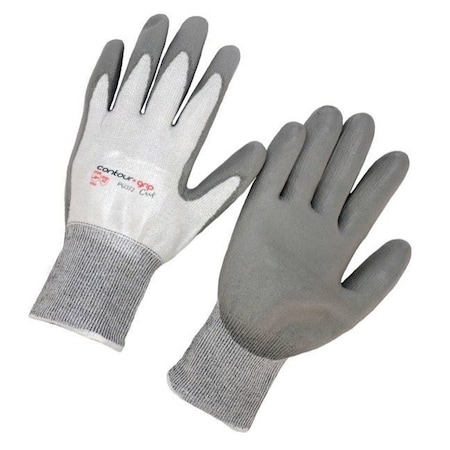 Seattle Glove PU372 Touch Screen Compatible Cut-Resistant Gloves, A2, 13g, Gray, M, 12PK PU372-M