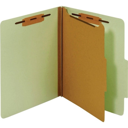 Globe-Weis Classification Folders- Letter Size- 1 Partition- Green PU41 GRE