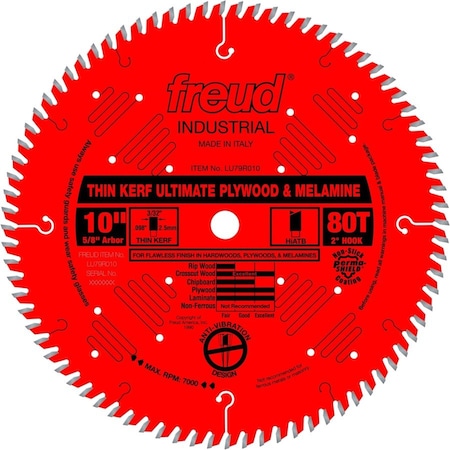 Freud CircularSawBlade, Carbide, Dia:10" LU79R010
