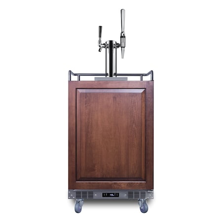 Summit 24in Wide Built-In Cold Brew/Nitro Coffee Kegerator Panel Not Included SBC682PNRCMTWIN