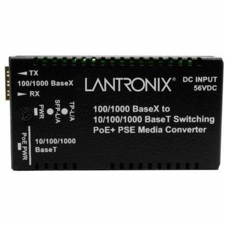 Transition Networks POE MEDIA CONVERTER 1GE TP TO FIBE SFPR MINI 802.3AT PSE W/ -NA PWR M/GE-PSW-PSE-01-NA