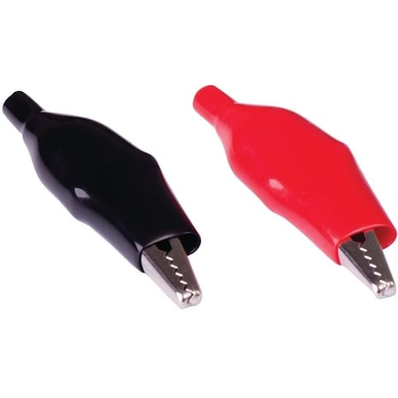Gardner Bender Alligator Clip, 716 in Jaw Opening, 22 to 14 AWG Wire, Vinyl Insulation, BlackRed 14-078
