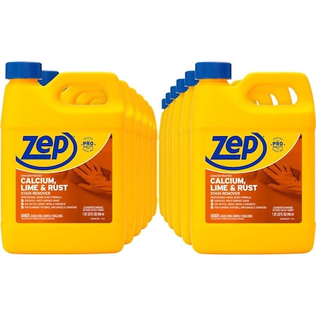 Zep Calcium, Lime & Rust, Round Plastic Jug with Handle, 1 qt, Pungent, 12 PK ZUCAL32