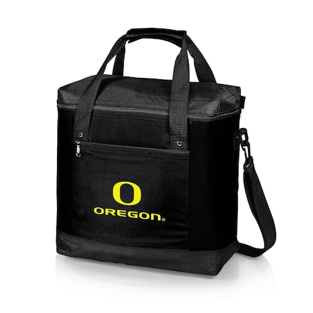 Picnic Time Family Of Brands NCAA Oregon Ducks Montero Tote Cooler Bag - Soft Cooler Bag - Picnic Tote, Black 604-00-179-474-0