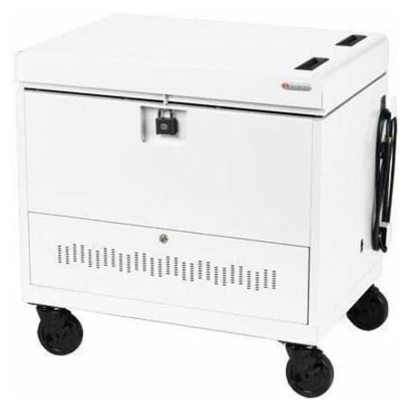 Bretford CUBE TOPLOADER 30X W/CADDIES, USB-C, AW TVTL30CADUSB-AW