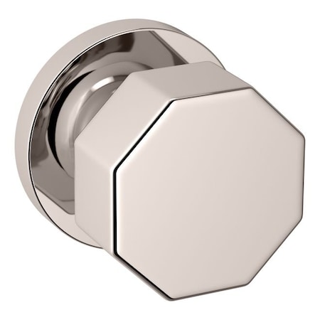 Baldwin Baldwin Preconfigured 5073 Knob with 5046 Rose Half Dummy Lock Lifetime Bright Nickel Finish - 5073055IDM