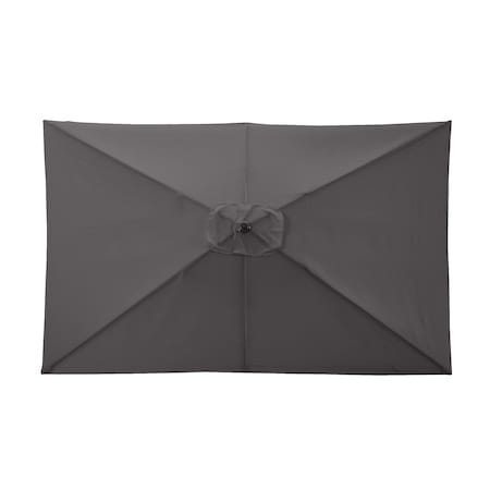 Pure Garden 10 Rectangular Patio Umbrella, Gray 50-LG1275
