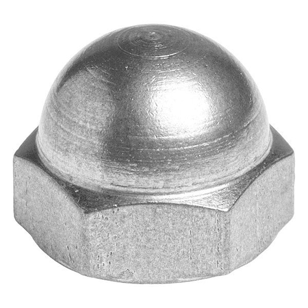 Zoro Select Cap Nut, Plain, Stainless Steel, PK10 ZNUT-1188