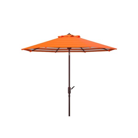 Safavieh 9 ft. Tiana Crank Umbrella, Orange PAT8007O
