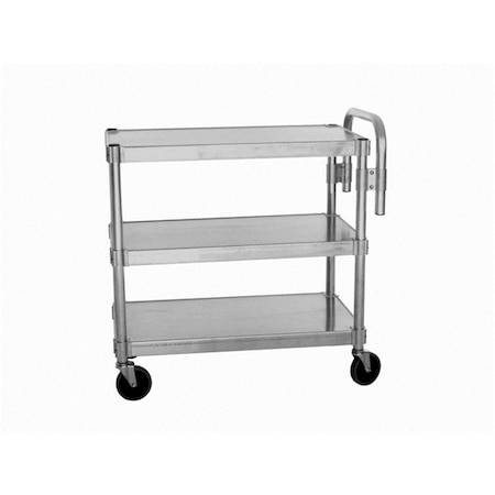 Daphnes Dinnette NUC1824-3 3 Tier Aluminum Utility Carts- 36 x 18 x 24 in. DA3135242