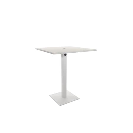 Bfm Seating Beachcomber Square 32in L x 32in W Table PHB3232WHU-18SQWHU