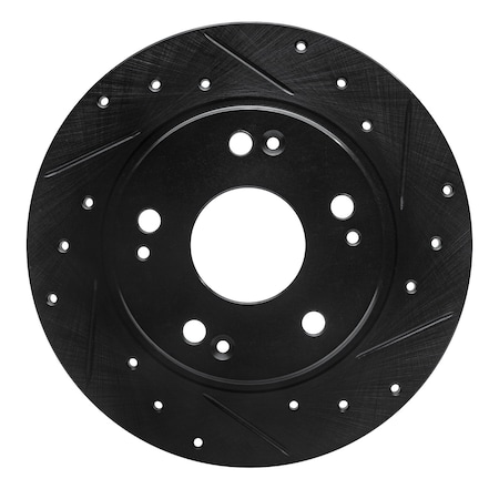 Dynamic Friction Co DFC Brake Rotor - Drilled and Slotted - Black 633-59035R