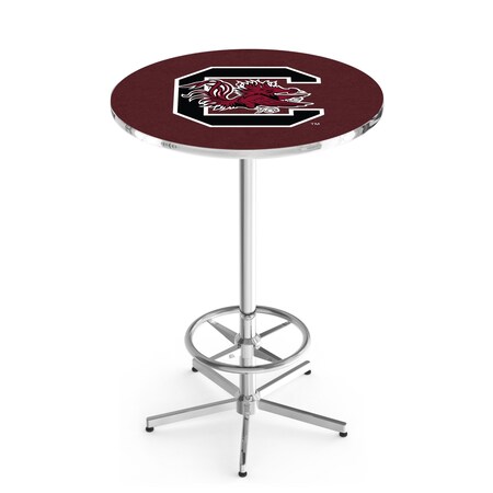 Holland Bar Stool Co 42" Chrome South Carolina Pub Table, 36" dia. Top L216C4236SouCar