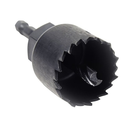 Vulcan Hole Saw, 1 in Dia, 3/4 in D Cutting, 3 in Arbor, HCS Cutting Edge, 3 in Pilot Drill 940991OR