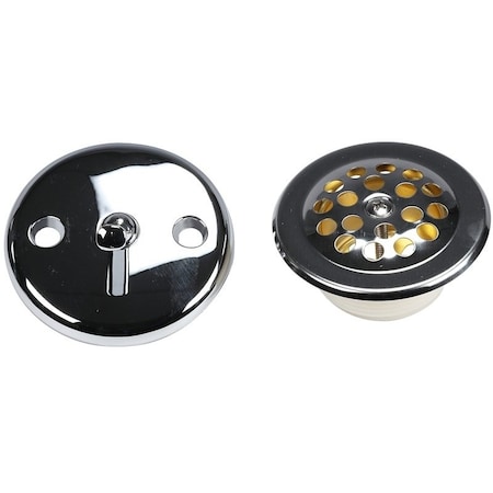 Danco Tub Drain Trim Kit, Brass, Chrome, For: Most Faucet Brands 80977