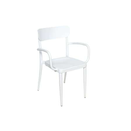 Bfm Seating Maui Stacking Restaurant Armchair Dining Chair PHVACWH