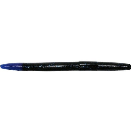 Big Bite Baits Trick Stick Series Bait, Bass, Plastic, Black/Blue Bait, 8PK BBB-TS534