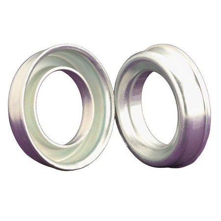 Miller Bearing Conveyor Bearing, Flanged Semi-Precision, 316 Stainless Steel, 0.4375 in Bore Dia., Hex Bore  F-2340EC
