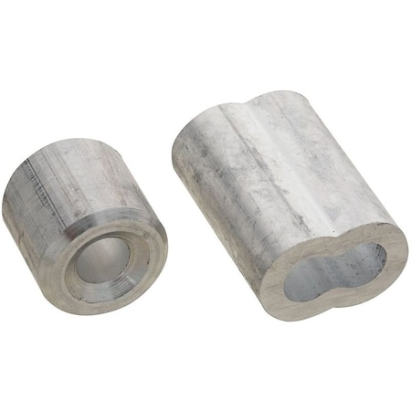 National Hardware SPB3231 Series Ferrule and Stop, 1/4 in Dia Cable, Aluminum N830-355