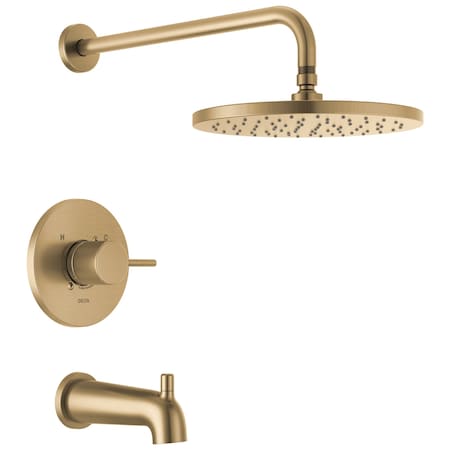 Delta Modern Monitor 14 Series Tub & Shower Trim In Champagne Bronze T14469-CZ-PP