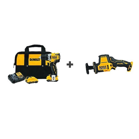 Stanley Drill, Cordless, 1,500 RPM, 12V DC DCD701F2/DCS312B