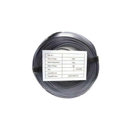 Cable Wholesale Security/Alarm Wire, Gray, 22/2 (22AWG 2 Conductor), Stranded, CMR / In-wall rated, Coil Pack, 10K4-02212BF
