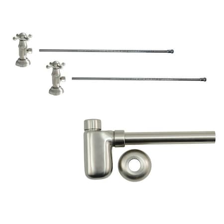 Mountain Plumbing Lavatory Kit - Brass Deluxe 1/4 Turn Valve MT4004X in Weathered Copper MT8001-NL/WCP