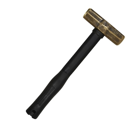 Klein Tools Brass Sledge Hammer, Rubber Handle, 10lb 7HBRFRH10