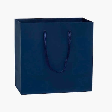 Nashville Wraps Navy Matte Gift Bags, Jewel 6.5x3.5x6.5, 100PK MTJBNB