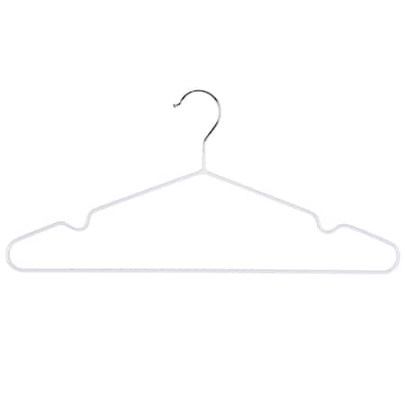 Simplify 12 Pack Metal Hangers in White 23271-WHITE