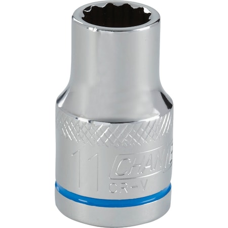 Channellock 1/2'' Drive 11 mm 12-Point Shallow Metric Socket 397601