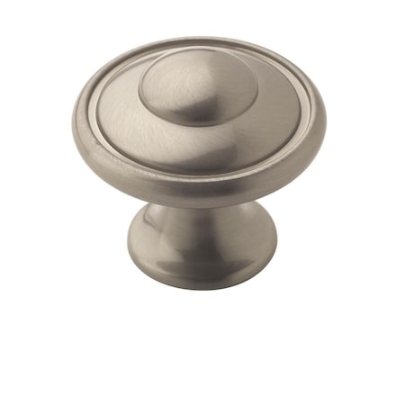 Amerock Everyday Heritage 1-3/16 in 30 mm Diameter Satin Nickel Cabinet Knob, 10PK TEN53002G10