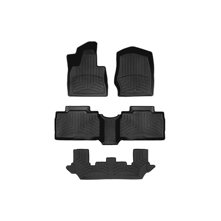Weathertech Black, Front and Rear and Rear FloorLiner HP 441575-1-2-4IM